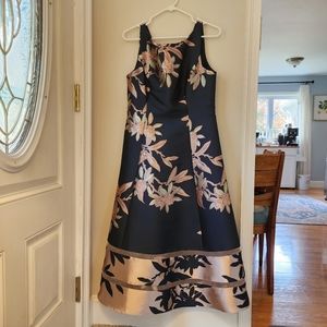Blue Adrianna Papell jacquard dress, size 10
